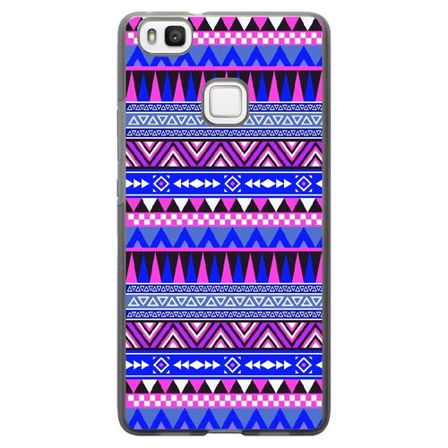 Coque Souple Pour Huawei Ascend P9-Lite Avec Impression Motifs Aztèque Bleu Et