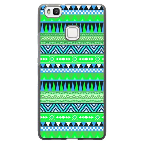 Coque Souple Pour Huawei Ascend P9-Lite Avec Impression Motifs Aztèque Bleu Et