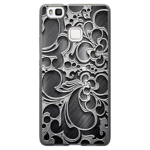 Coque Souple Pour Huawei Ascend P9-Lite Avec Impression Motifs Arabesque Noir