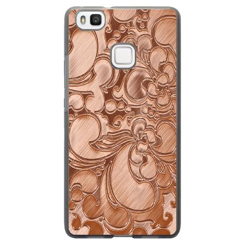 Coque Souple Pour Huawei Ascend P9-Lite Avec Impression Motifs Arabesque Bronze