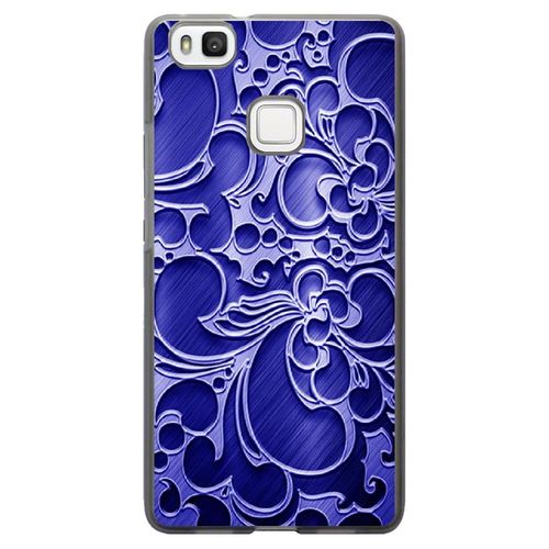Coque Souple Pour Huawei Ascend P9-Lite Avec Impression Motifs Arabesque Bleu
