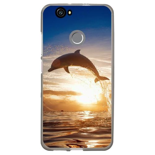 Coque Souple Pour Huawei Nova Avec Impression Motifs Dauphin