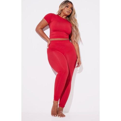 Shape Legging Stretch Rouge Sans Coutures, M