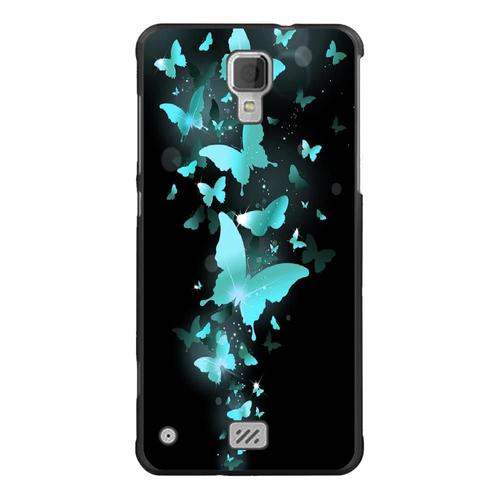 Coque Souple Pour Hisense C20 Avec Impression Motifs Papillons Bleus