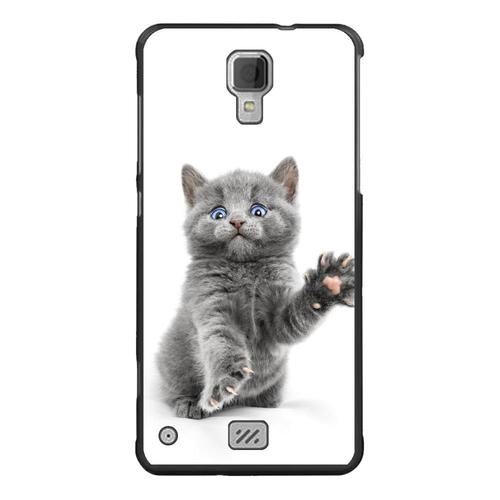 Coque Souple Pour Hisense C20 Avec Impression Motifs Chat Yeux Bleus