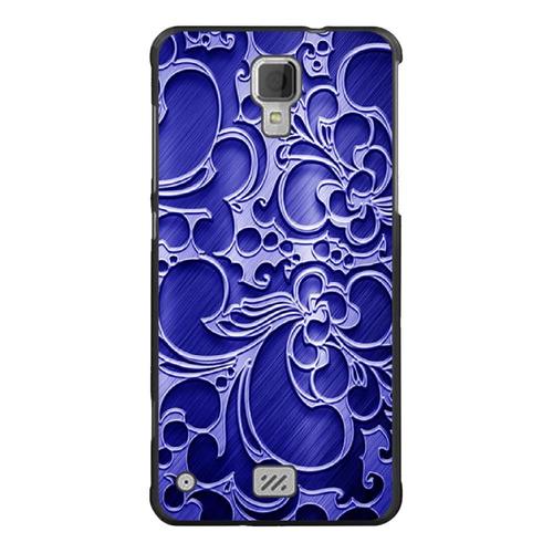 Coque Souple Pour Hisense C20 Avec Impression Motifs Arabesque Bleu