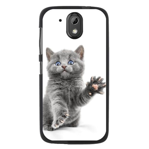 Coque Souple Pour Htc Desire 526 Avec Impression Motifs Chat Yeux Bleus