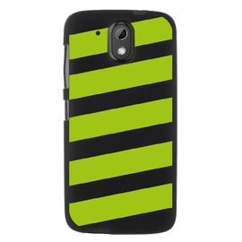 Coque Souple Pour Htc Desire 526 Avec Impression Motifs Bandes Vertes