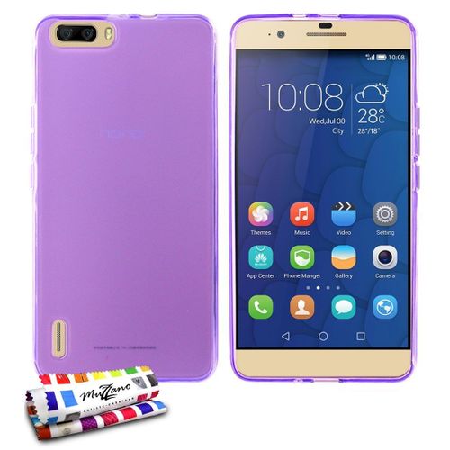 Coque Case Huawei Honor 6x " Glossy Hybrid " Violet Silicone Souple (Tpu)