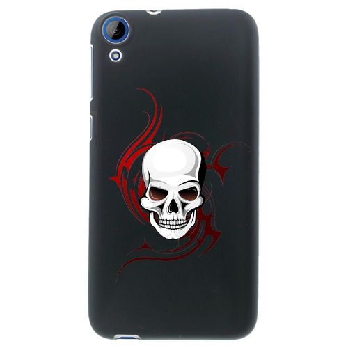 Coque Souple Pour Htc Desire 626 Avec Impression Motifs Tête De Mort Sur Fond T