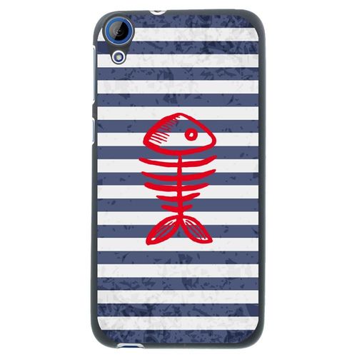 Coque Souple Pour Htc Desire 626 Avec Impression Motifs Squelette Poisson