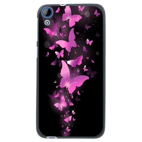 Coque Souple Pour Htc Desire 626 Avec Impression Motifs Papillons Fushias