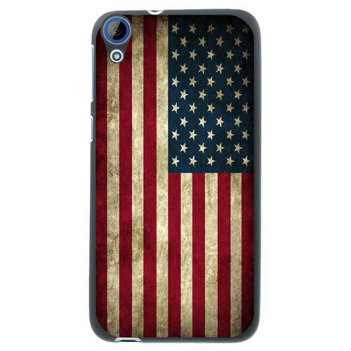 Coque Souple Pour Htc Desire 626 Avec Impression Motifs Drapeau Usa Vintage