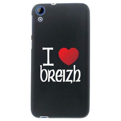 Coque Souple Pour Htc Desire 626 Avec Impression Motifs Coeur Rouge I Love Breiz