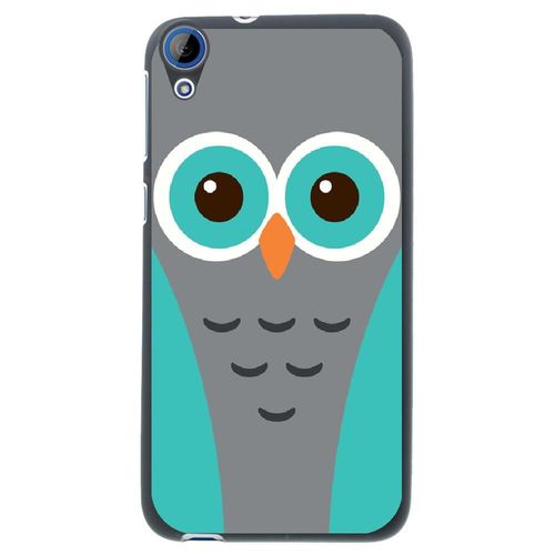 Coque Souple Pour Htc Desire 626 Avec Impression Motifs Chouette Bleue Et Grise