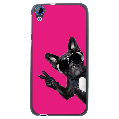 Coque Souple Pour Htc Desire 626 Avec Impression Motifs Chien À Lunettes Sur Fo