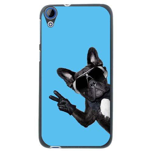 Coque Souple Pour Htc Desire 626 Avec Impression Motifs Chien À Lunettes Sur Fo
