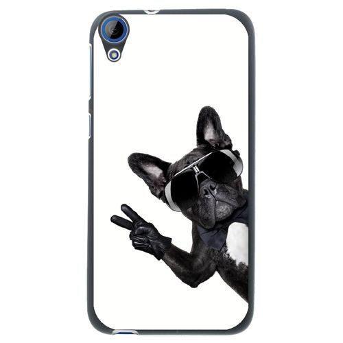 Coque Souple Pour Htc Desire 626 Avec Impression Motifs Chien À Lunettes Sur Fo