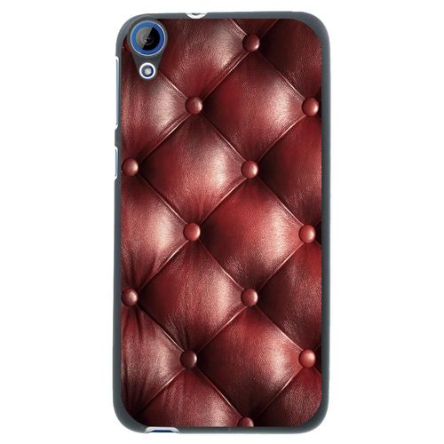 Coque Souple Pour Htc Desire 626 Avec Impression Motifs Effet Capitonné Bordeau
