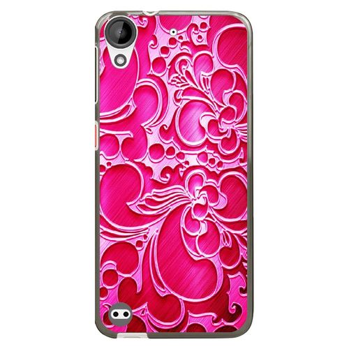 Coque Souple Pour Htc Desire 630 Avec Impression Motifs Arabesque Fushia