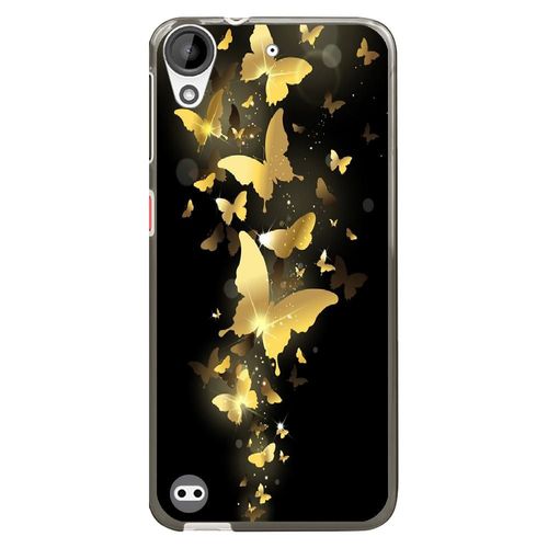 Coque Souple Pour Htc Desire 530 Avec Impression Motifs Papillons Dorés