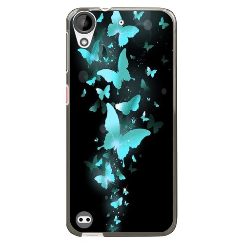 Coque Souple Pour Htc Desire 530 Avec Impression Motifs Papillons Bleus