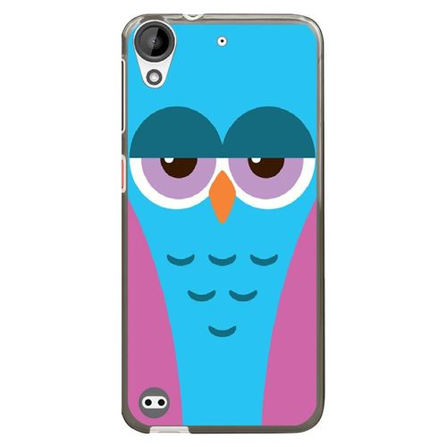 Coque Souple Pour Htc Desire 530 Avec Impression Motifs Chouette Endormie Bleue