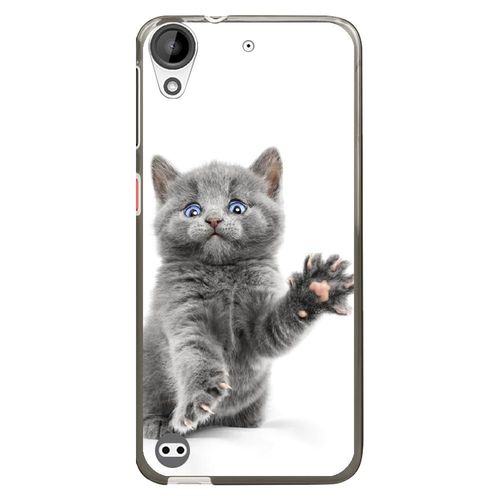 Coque Souple Pour Htc Desire 530 Avec Impression Motifs Chat Yeux Bleus