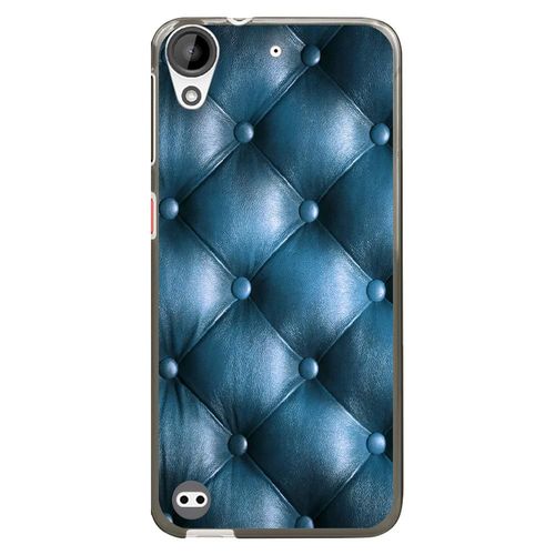 Coque Souple Pour Htc Desire 530 Avec Impression Motifs Effet Capitonné Bleu
