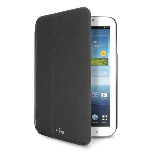 Gtab37bookblk Etui Booklet Cover Noir De Puro Pour Galaxy Tab 3 7.0