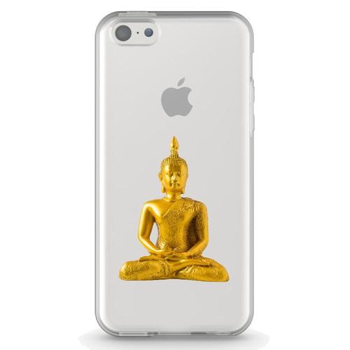 Coque Souple Pour Apple Iphone 5c Avec Impression Motifs Bouddha Or