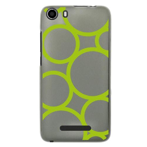 Coque Souple Pour Wiko Lenny 2 Avec Impression Motifs Ronds Verts