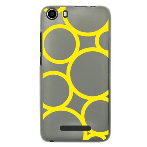 Coque Souple Pour Wiko Lenny 2 Avec Impression Motifs Ronds Jaunes