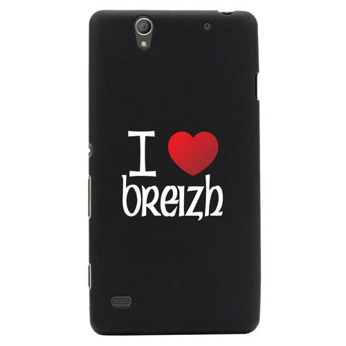 Coque Souple En Gel Pour Sony Xperia C4 Avec Impression Motifs Coeur Rouge I Lov