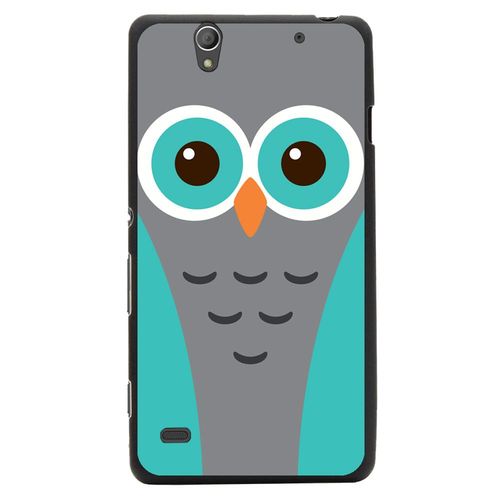 Coque Souple En Gel Pour Sony Xperia C4 Avec Impression Motifs Chouette Bleue Et
