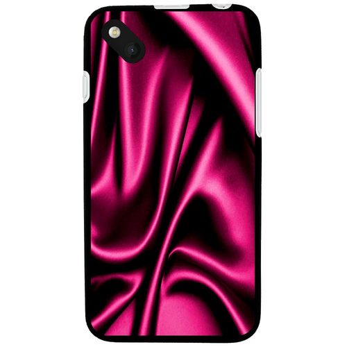Coque Souple En Gel Pour Wiko Sunset 2 Avec Impression Motifs Soie Drapée Rose