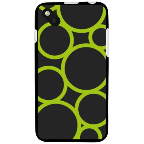 Coque Souple En Gel Pour Wiko Sunset 2 Avec Impression Motifs Ronds Verts
