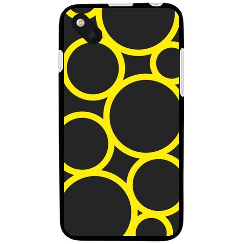Coque Souple En Gel Pour Wiko Sunset 2 Avec Impression Motifs Ronds Jaunes
