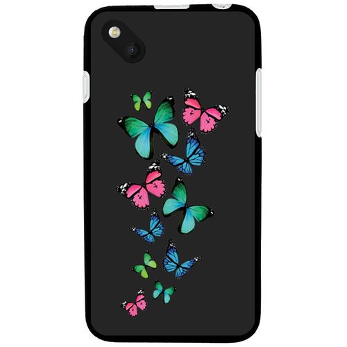 Coque Souple En Gel Pour Wiko Sunset 2 Avec Impression Motifs Papillons Colorés