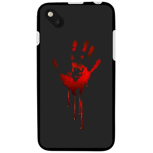 Coque Souple En Gel Pour Wiko Sunset 2 Avec Impression Motifs Main Ensanglantée