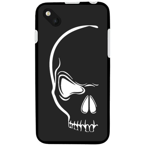 Coque Souple En Gel Pour Wiko Sunset 2 Avec Impression Motifs Crâne Blanc