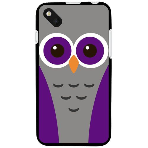 Coque Souple En Gel Pour Wiko Sunset 2 Avec Impression Motifs Chouette Mauve Et