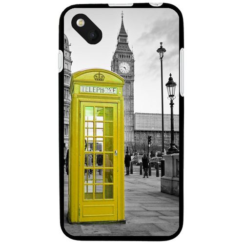 Coque Souple En Gel Pour Wiko Sunset 2 Avec Impression Motifs Cabine Téléphoni