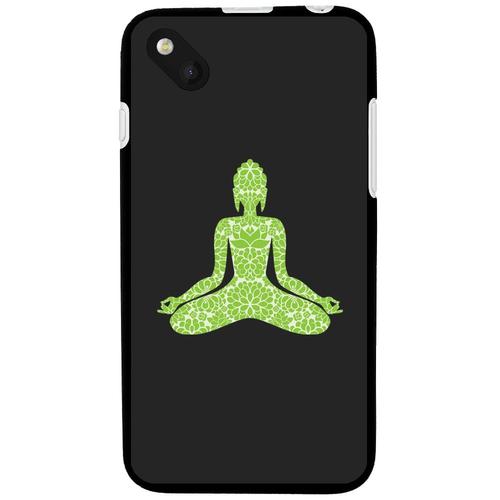 Coque Souple En Gel Pour Wiko Sunset 2 Avec Impression Motifs Bouddha Vert