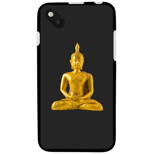 Coque Souple En Gel Pour Wiko Sunset 2 Avec Impression Motifs Bouddha Or