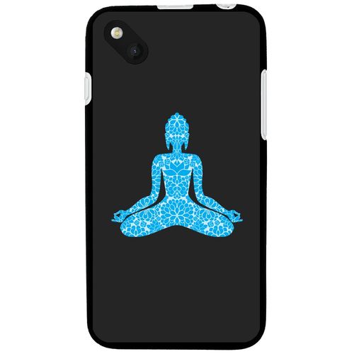 Coque Souple En Gel Pour Wiko Sunset 2 Avec Impression Motifs Bouddha Bleu
