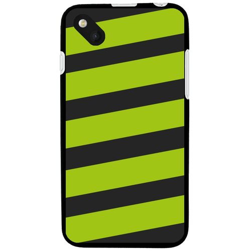Coque Souple En Gel Pour Wiko Sunset 2 Avec Impression Motifs Bandes Vertes