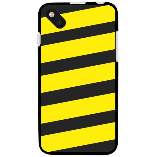 Coque Souple En Gel Pour Wiko Sunset 2 Avec Impression Motifs Bandes Jaunes