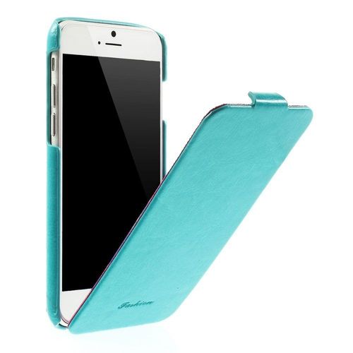 Etui Vertical Ultra-Fin Et Enveloppant Turquoise Pour Iphone 6s
