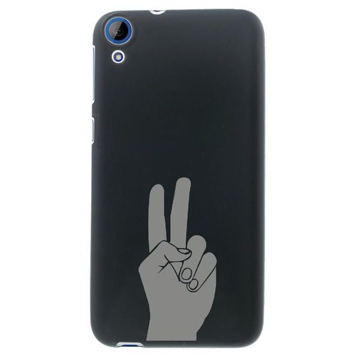 Coque Souple Pour Htc Desire 820 Avec Impression Motifs Main Peace And Love